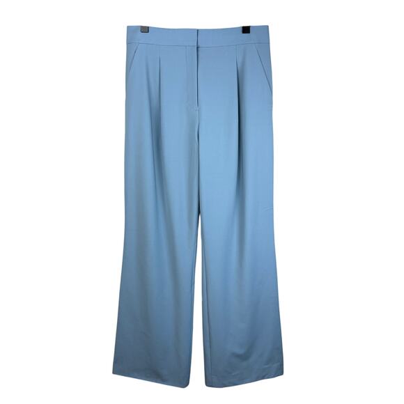 VERONICA BEARD Robinne Stretch Virgin Wool Blend Blue Pants - Picture 9 of 15